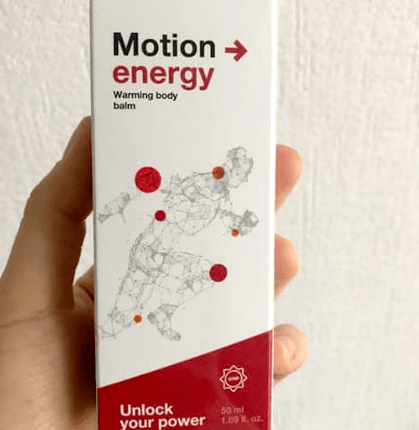 Packaging with Motion Energy balm, photo from Anna's critique