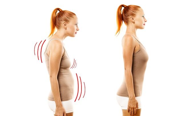 bent as the cause of lumbar osteochondrose development