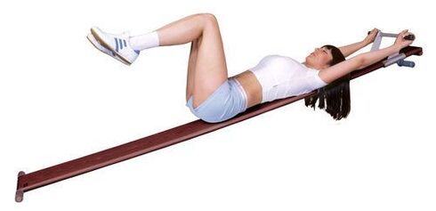 Home exercise device for the treatment of osteochondrosis